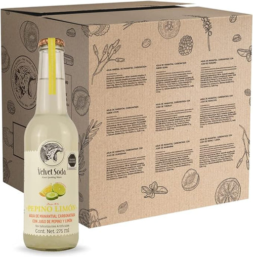 THE VELVET SODA PEPINO LIMON  24/275ml