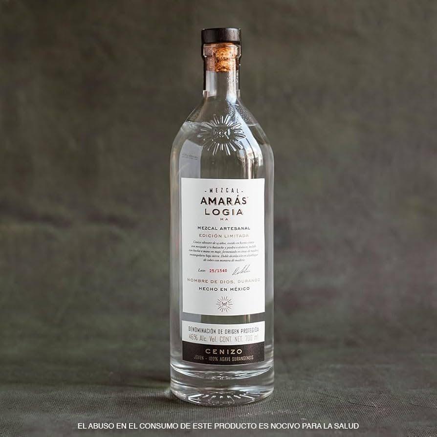MEZCAL AMARAS LOGIA Cenizo Joven 700 ML