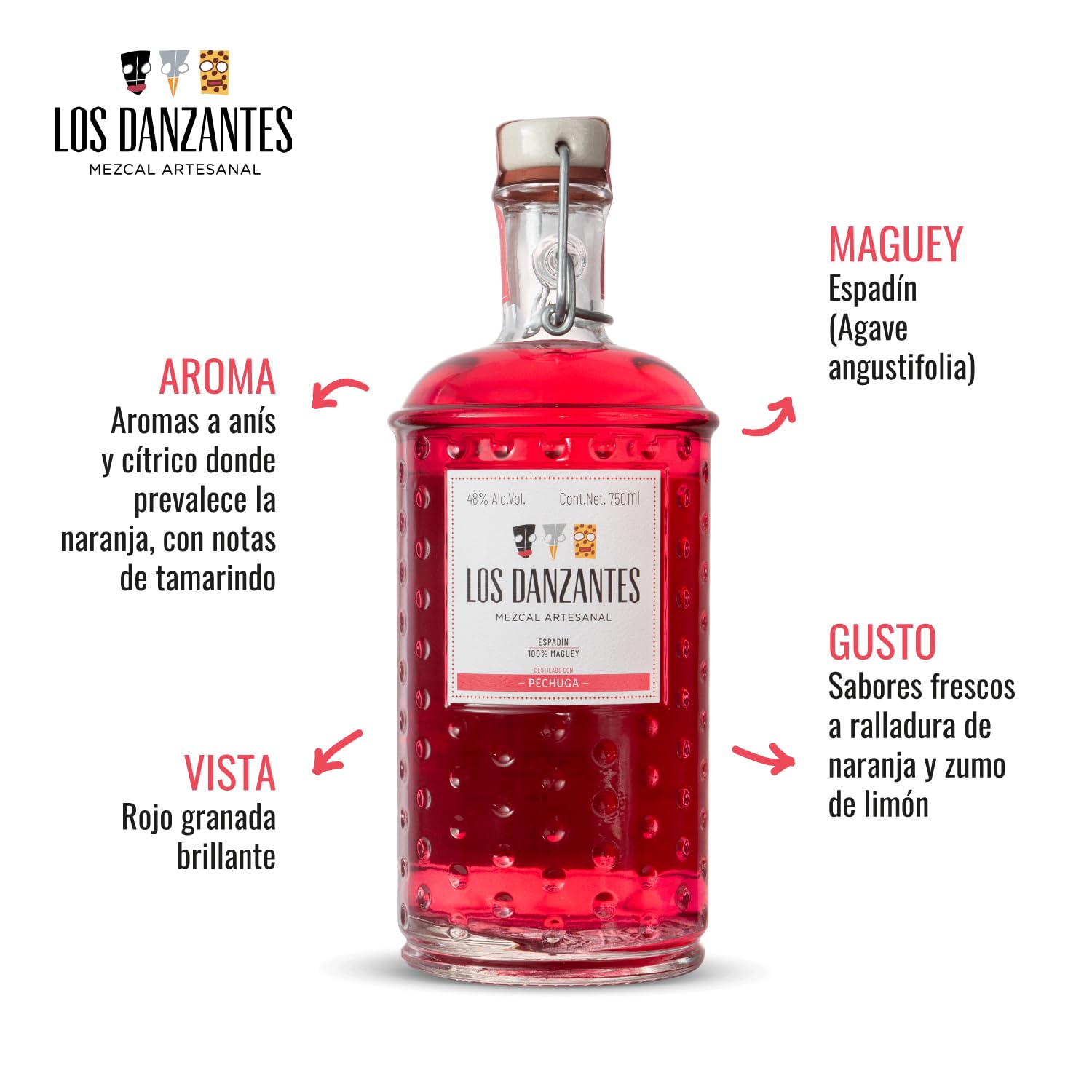 MEZCAL LOS DANZANTES Pechuga 750 ML